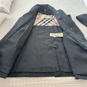 Burberry Women’s Black A Line Rain Trench Coat